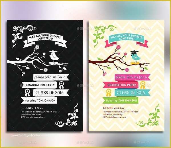 Graduation Invitation Card Template Free Download Of 42 Party Invitations Free Psd Vector Ai Eps format