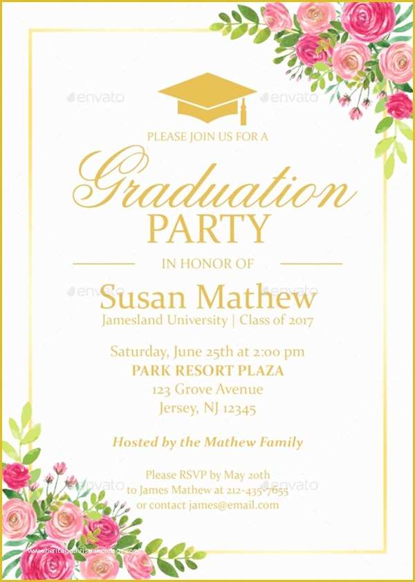 Graduation Invitation Templates Free Download Of 19 Sample Graduation Invitations