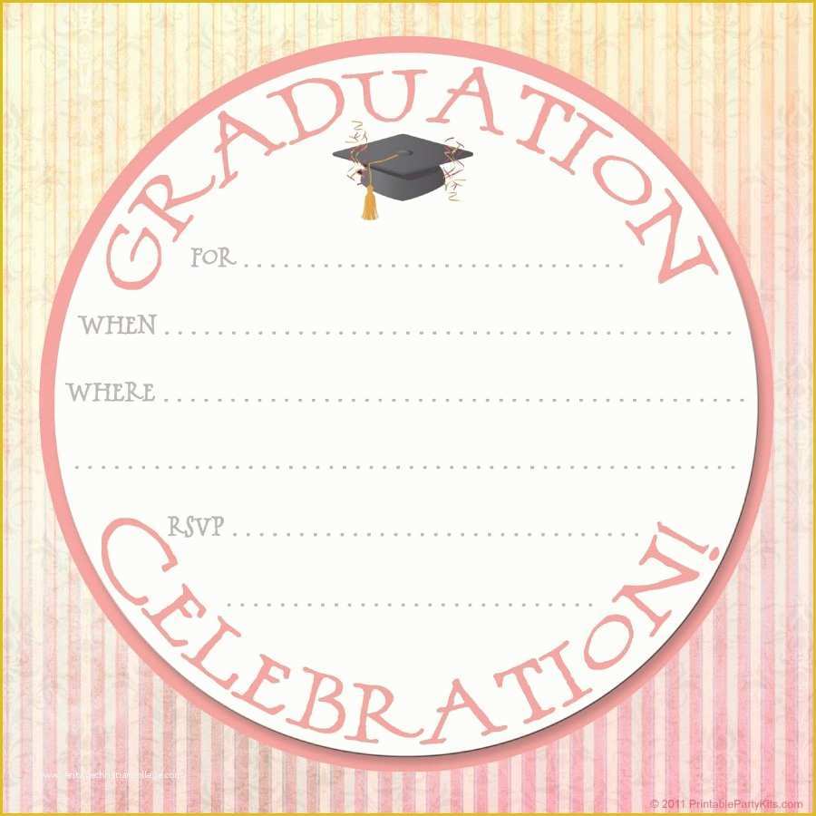 Graduation Invitation Templates Free Download Of 40 Free Graduation Invitation Templates Template Lab