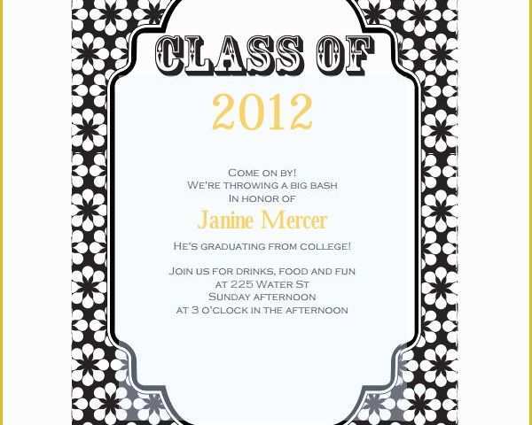 Graduation Invitation Templates Free Download Of 7 Graduation Invitation Templates