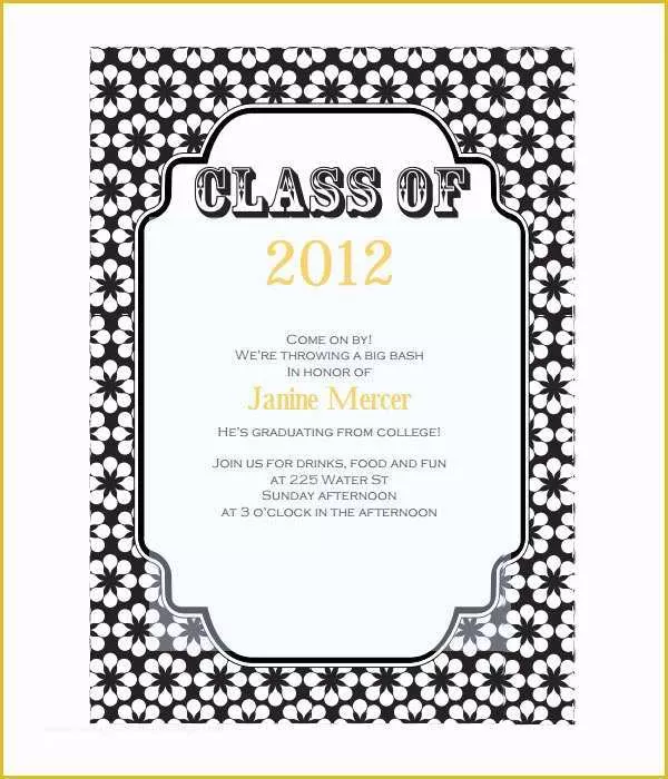 50 Graduation Invitation Templates Free Download