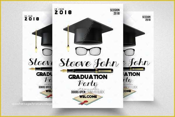 Graduation Party Flyer Template Free Of 18 Graduation Flyer Templates Adobe Shop