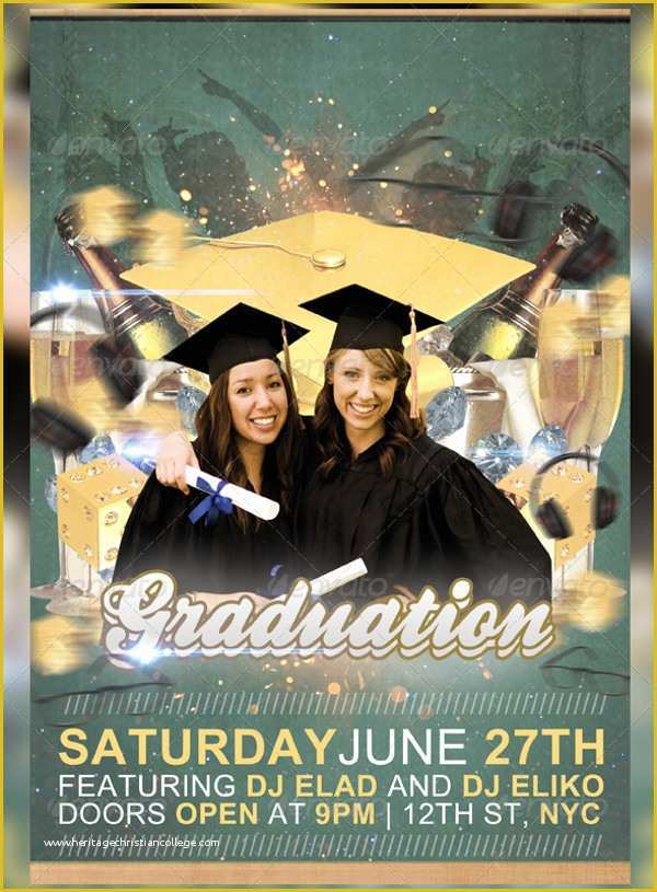 Graduation Party Flyer Template Free Of 25 Graduation Party Flyer Templates Free &amp; Premium Download
