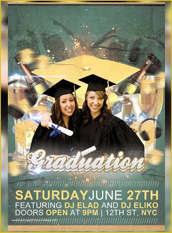 Graduation Party Flyer Template Free Of 25 Graduation Party Flyer Templates Free & Premium Download