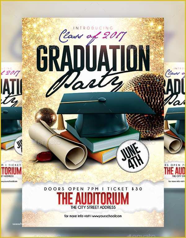 Graduation Party Flyer Template Free Of 25 Graduation Party Flyer Templates Free & Premium Download