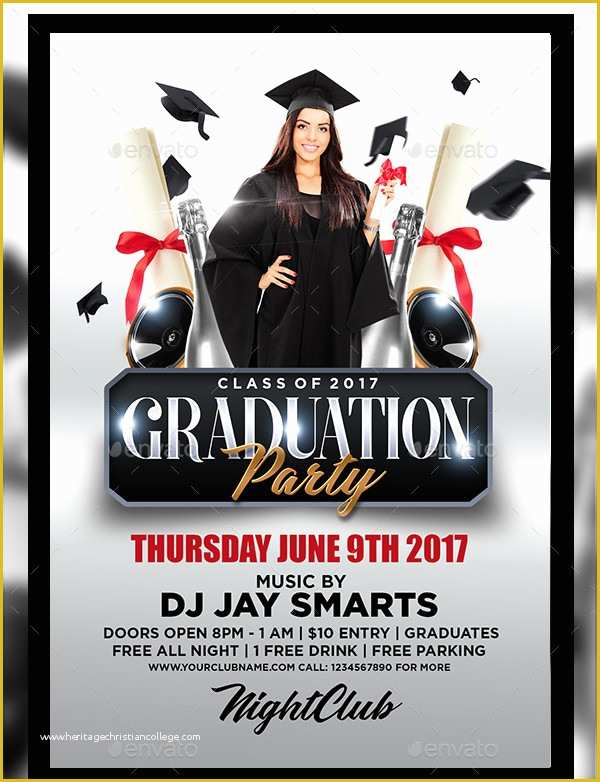 Graduation Party Flyer Template Free Of 25 Graduation Party Flyer Templates Free &amp; Premium Download