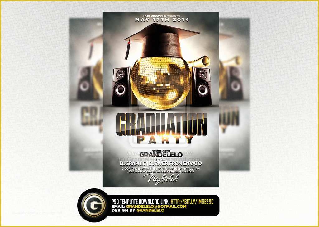 Graduation Party Flyer Template Free Of Graduation Party Flyer Template by Grandelelo On Deviantart