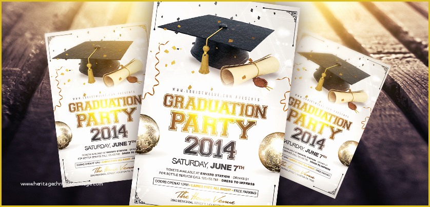 Graduation Party Flyer Template Free Of Graduation Party Flyer Template by Louistwelve Design On