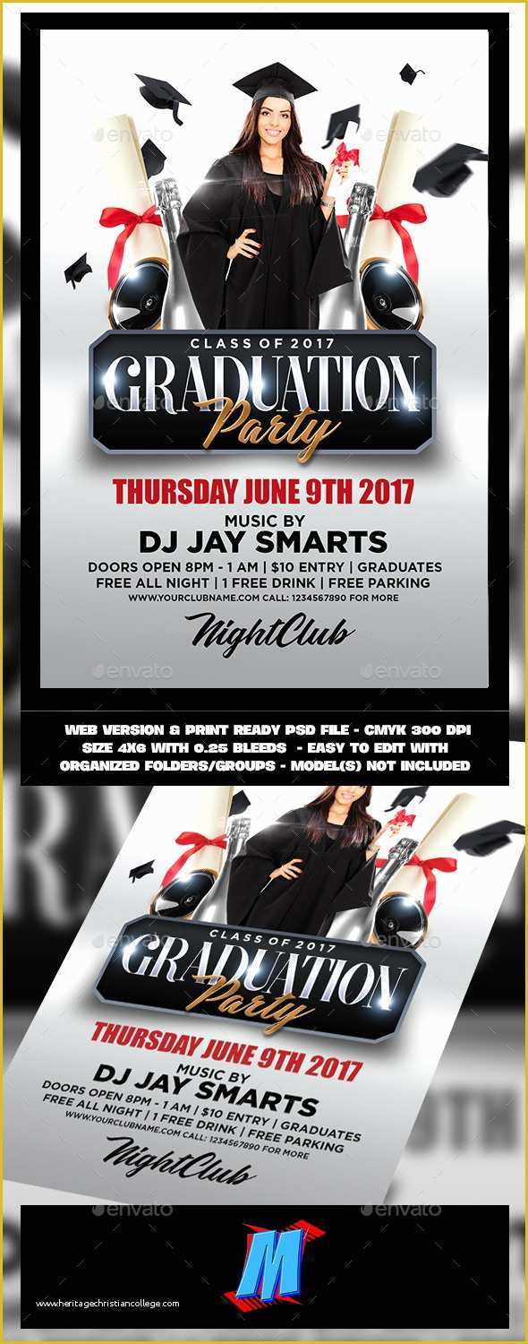 Graduation Party Flyer Template Free Of Graduation Party Flyer Template by Megakidgfx