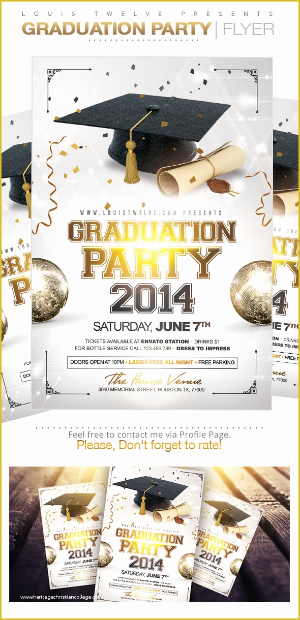 Graduation Party Flyer Template Free Of Graduation Party