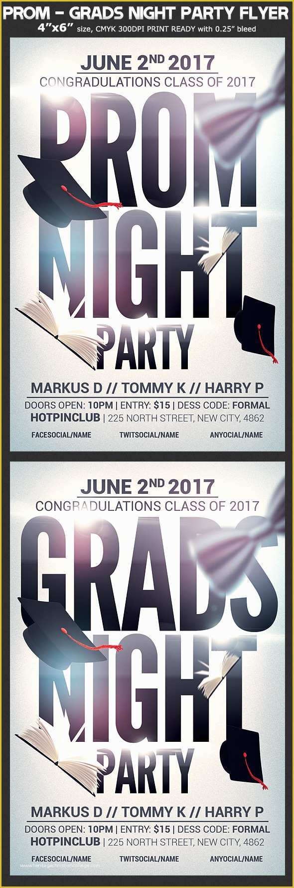 Graduation Party Flyer Template Free Of Prom Graduation Night Party Flyer Template