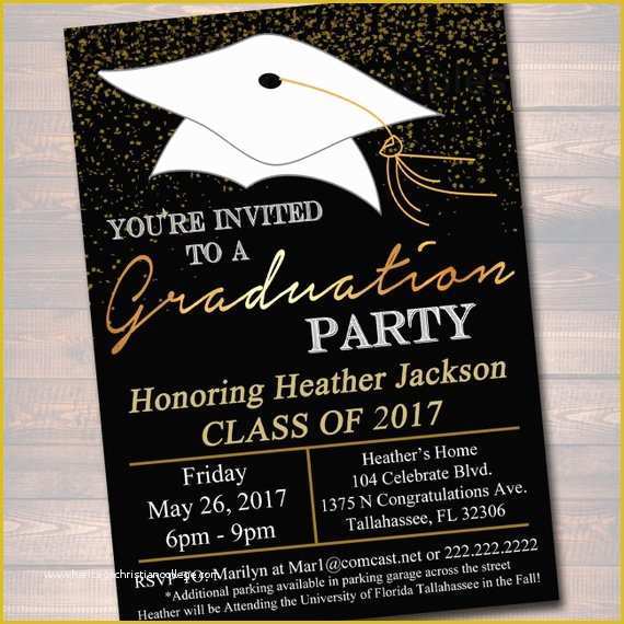 Graduation Party Invitation Postcard Templates Free Of Editable Graduation Party Invitation High School Graduation