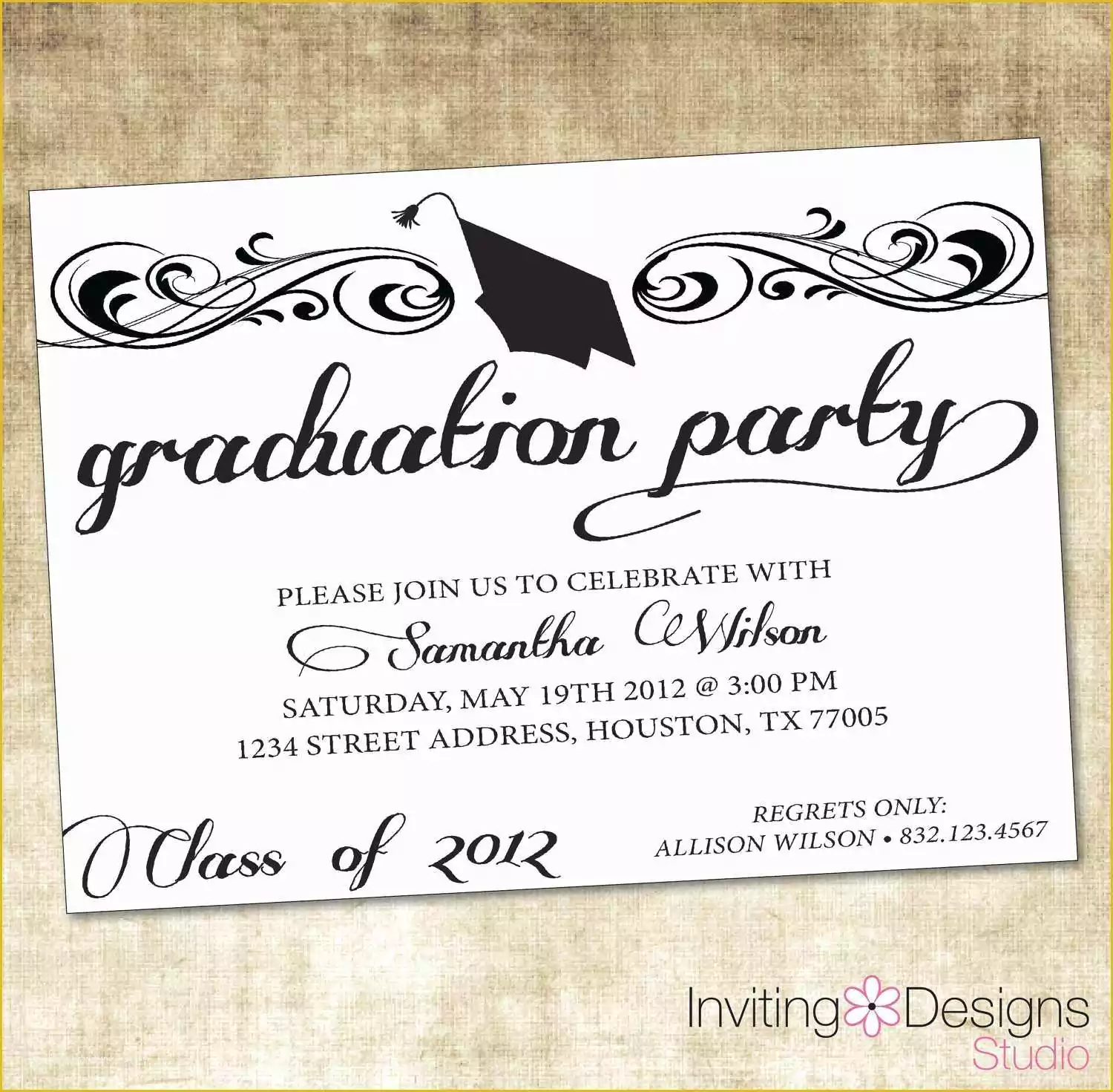 Graduation Party Invitation Postcard Templates Free Of Free Graduation Invitation Templates Free Graduation