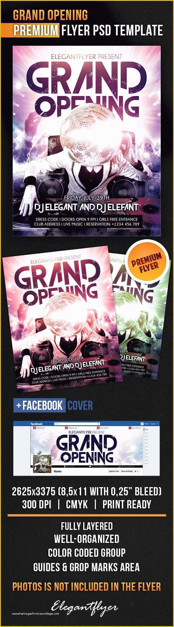 Grand Opening Flyer Template Free Of Dj for Grand Opening Flyer Template – by Elegantflyer