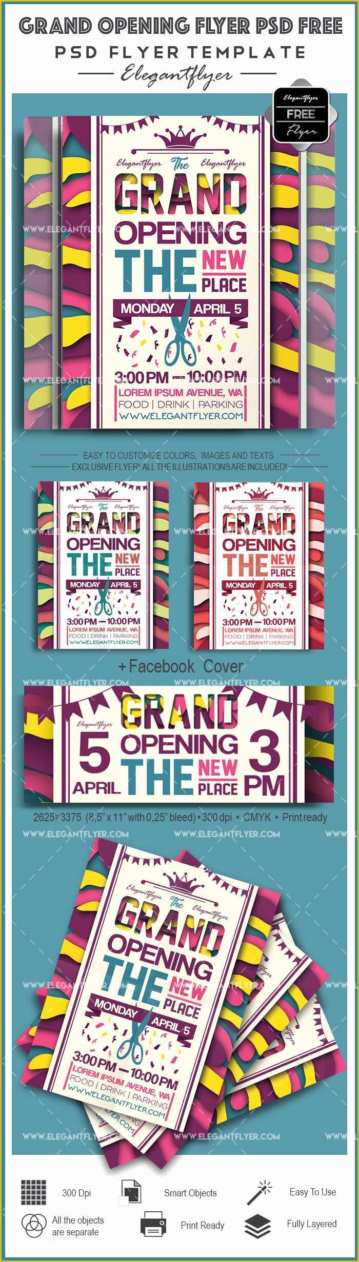 Grand Opening Flyer Template Free Of Grand Opening Flyer Psd Template – by Elegantflyer