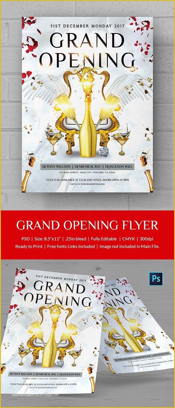 Grand Opening Flyer Template Free Of Grand Opening Flyer Template 34 Free Psd Ai Vector