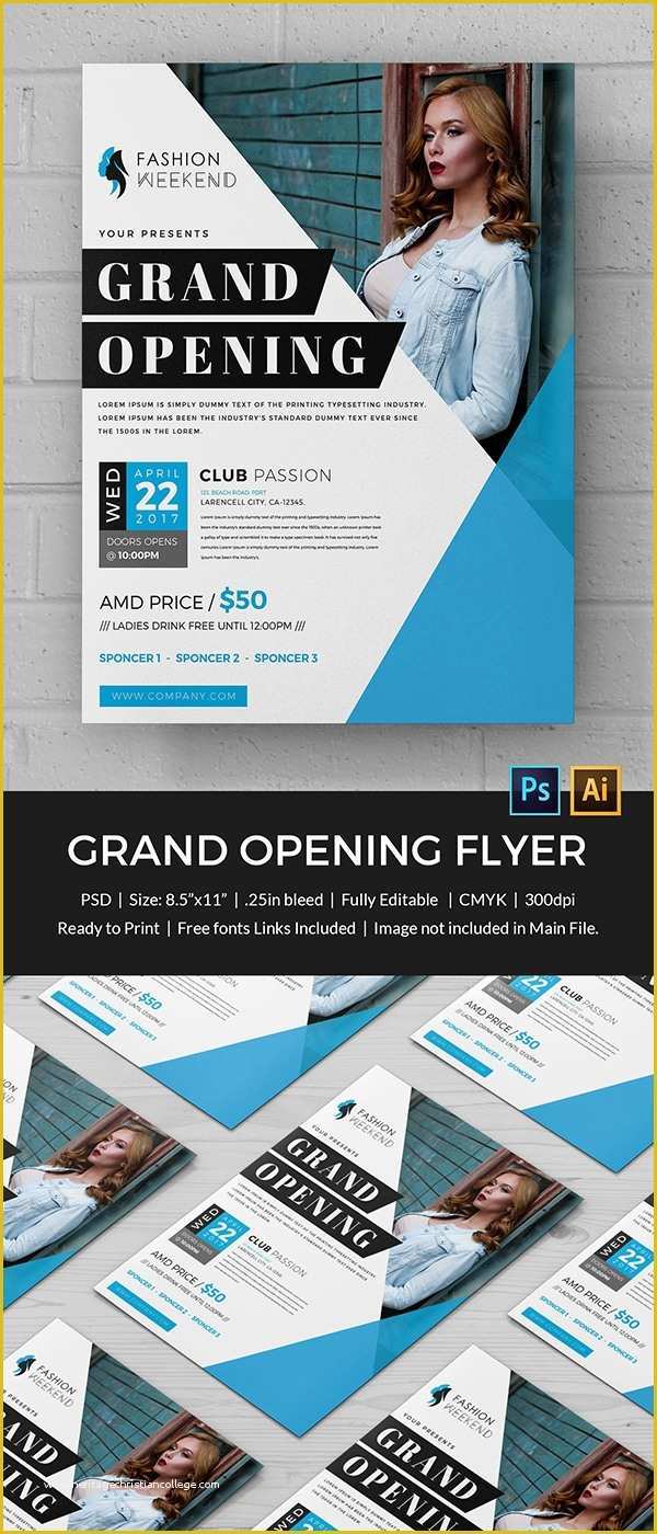 Grand Opening Flyer Template Free Of Grand Opening Flyer Template 34 Free Psd Ai Vector