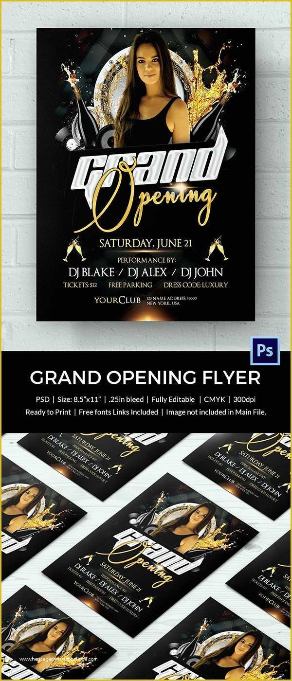 Grand Opening Flyer Template Free Of Grand Opening Flyer Template 34 Free Psd Ai Vector