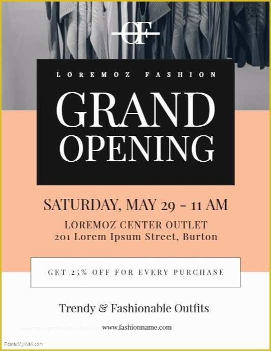 Grand Opening Flyer Template Free Of Grand Opening Flyer Template