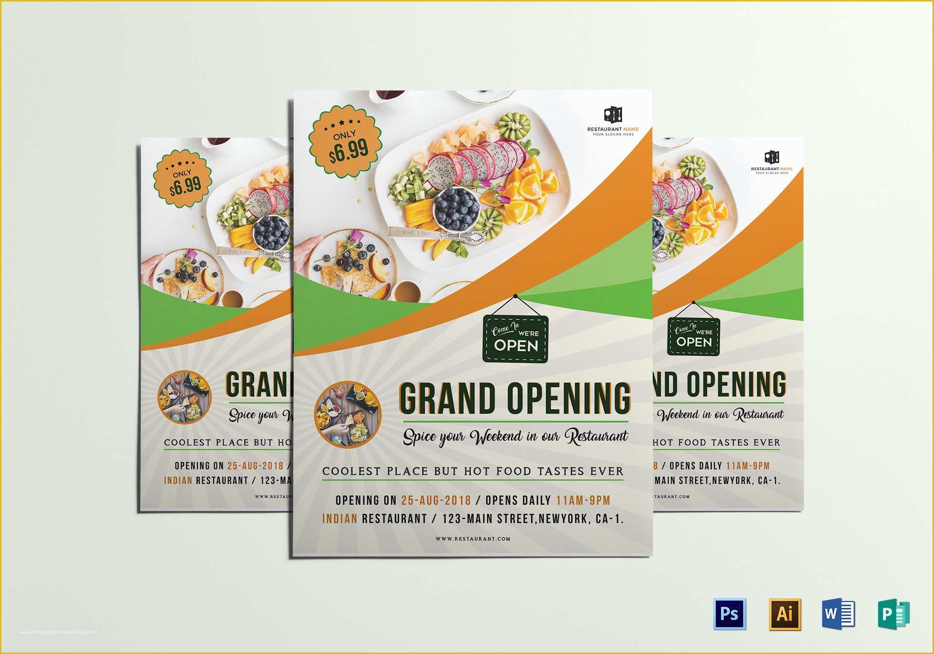 Grand Opening Flyer Template Free Of Restaurant Grand Opening Flyer Design Template In Word
