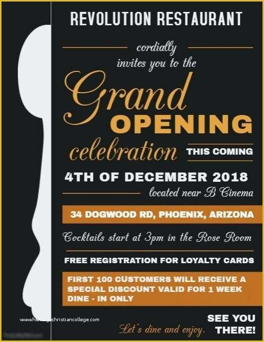 Grand Opening Flyer Template Free Of Typography Grand Opening Flyer Template Templates after