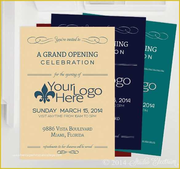 Grand Opening Invitation Template Free Of 17 Business Meeting Invitation Templates Psd Vector