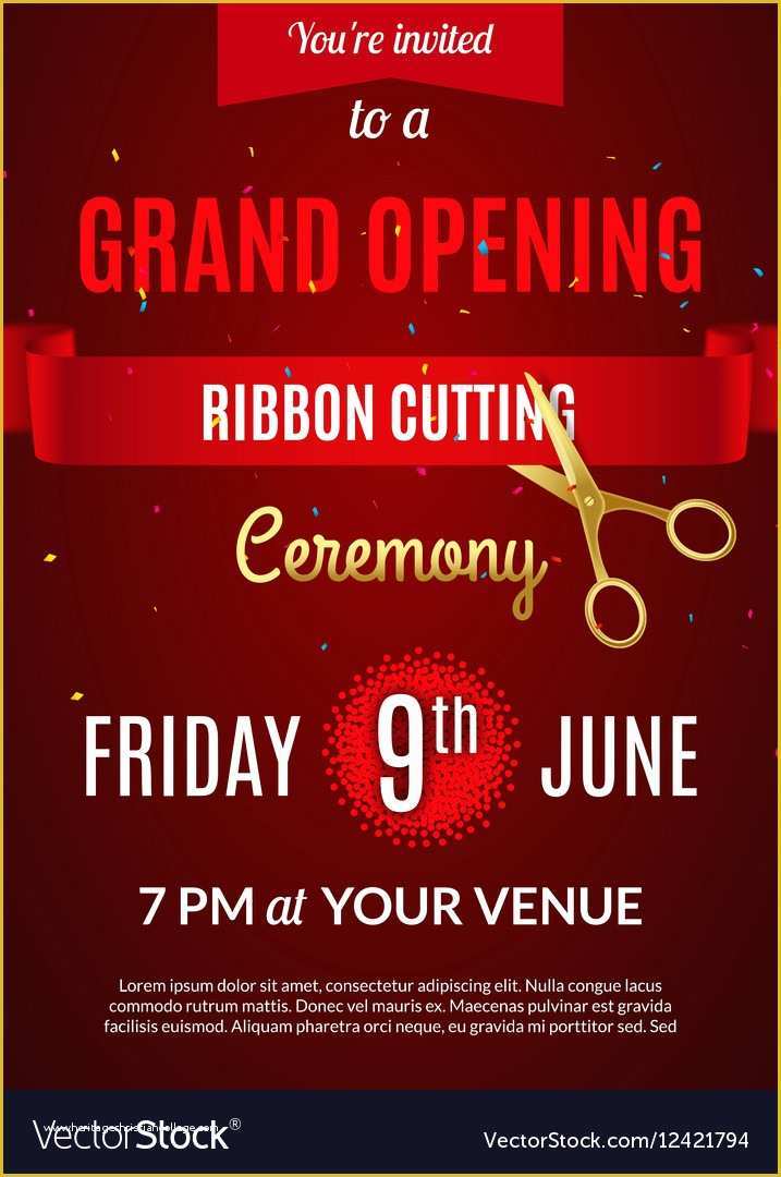 Grand Opening Invitation Template Free Of Grand Opening Invitation Card 