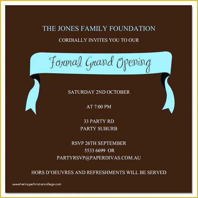 Grand Opening Invitation Template Free Of Grand Opening Invitation Template Free Restaurant Opening