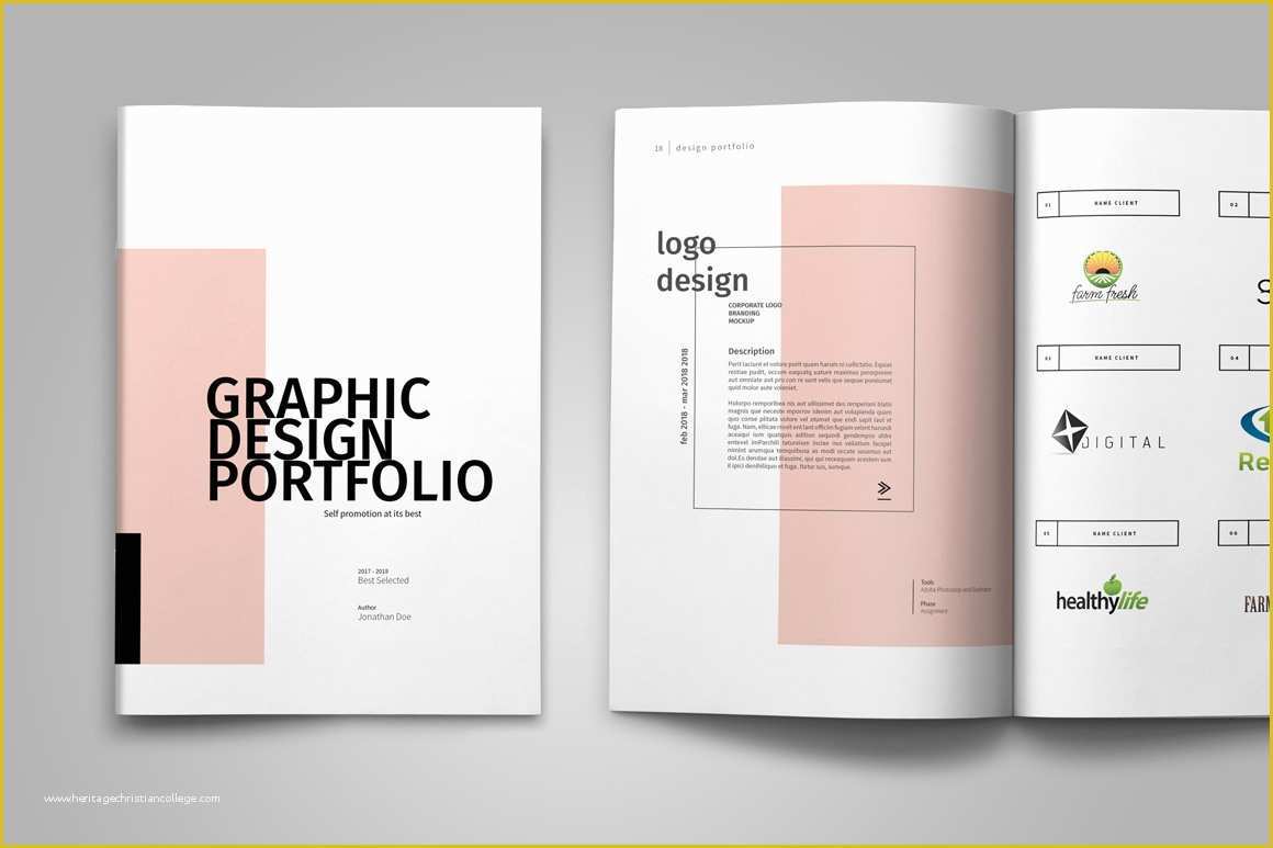 Graphic Design Portfolio Template Free Of Graphic Design Portfolio Template