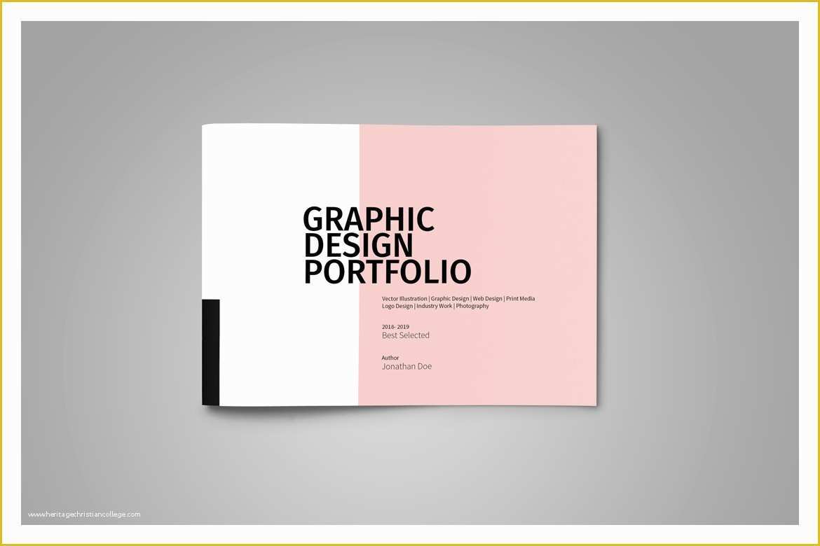 Graphic Design Portfolio Template Free Of Graphic Design Portfolio Template Vsual