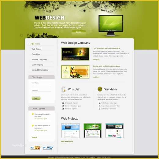 Graphic Design Website Templates Free Download Of 70 Free Xhtml Css Templates – Download now