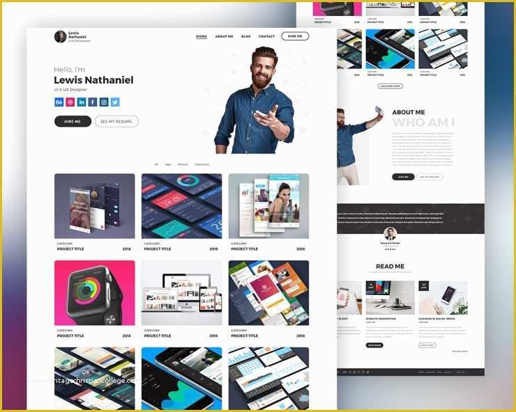 Graphic Design Website Templates Free Download Of Graphic Designer Portfolio Website Template Psd Download Psd