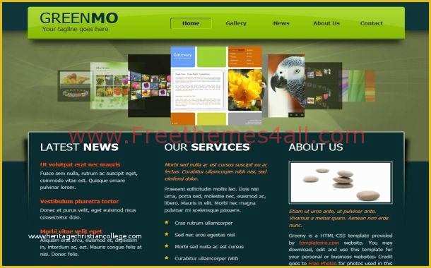 Graphic Design Website Templates Free Download Of Jquery Green Nature Gallery Website Template