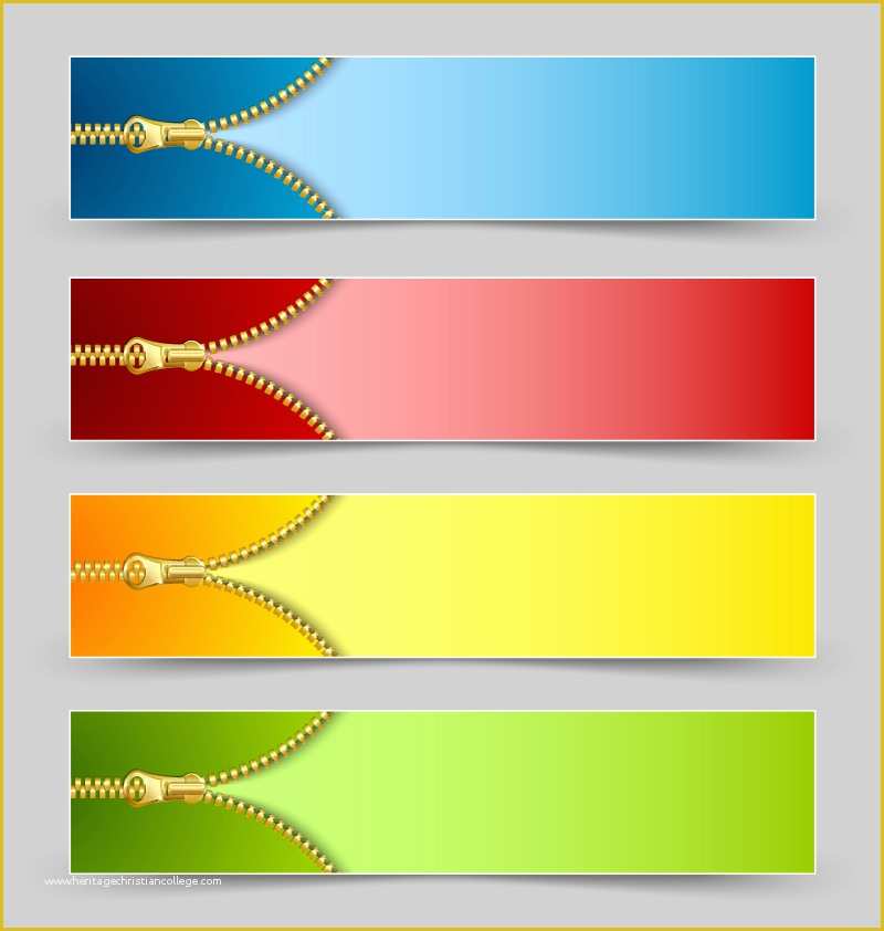 Graphic Design Website Templates Free Download Of Metal Zipper Banner Vector