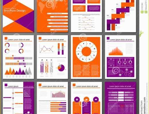 Graphic Flyer Templates Free Of Infographic Brochure and Flyer Design Templates Set Stock