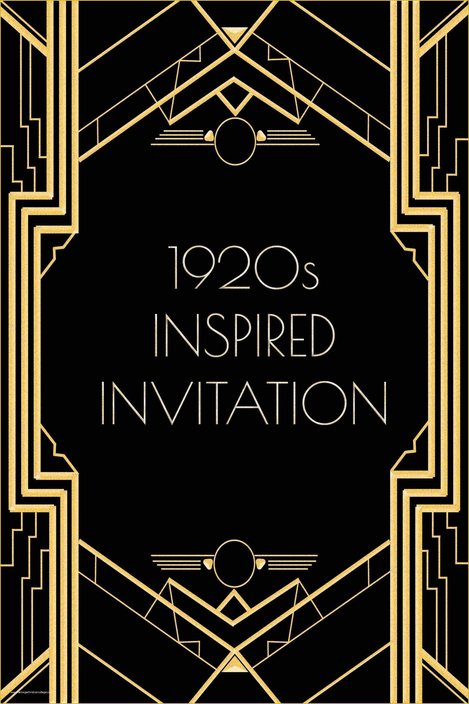 46 Great Gatsby Invitation Template Free Download