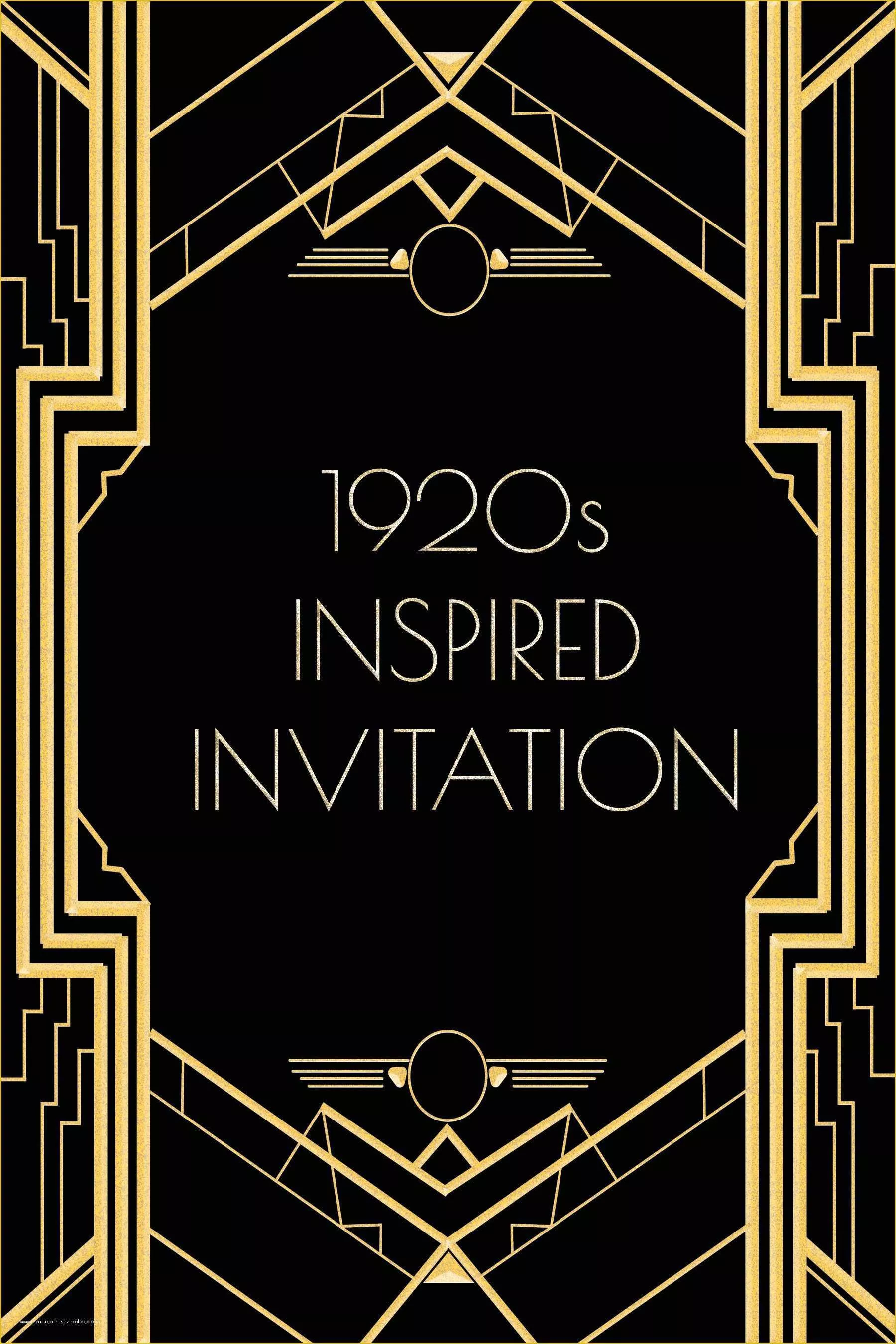 Great Gatsby Invitation Template Free Download Of Great Gatsby Invitation Template Free Great