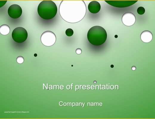 Green Powerpoint Templates Free Download Of Download Free Green Bubble Powerpoint Template for Your