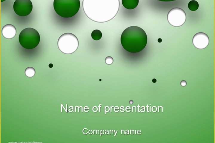 Green Powerpoint Templates Free Download Of Download Free Green Bubble Powerpoint Template for Your