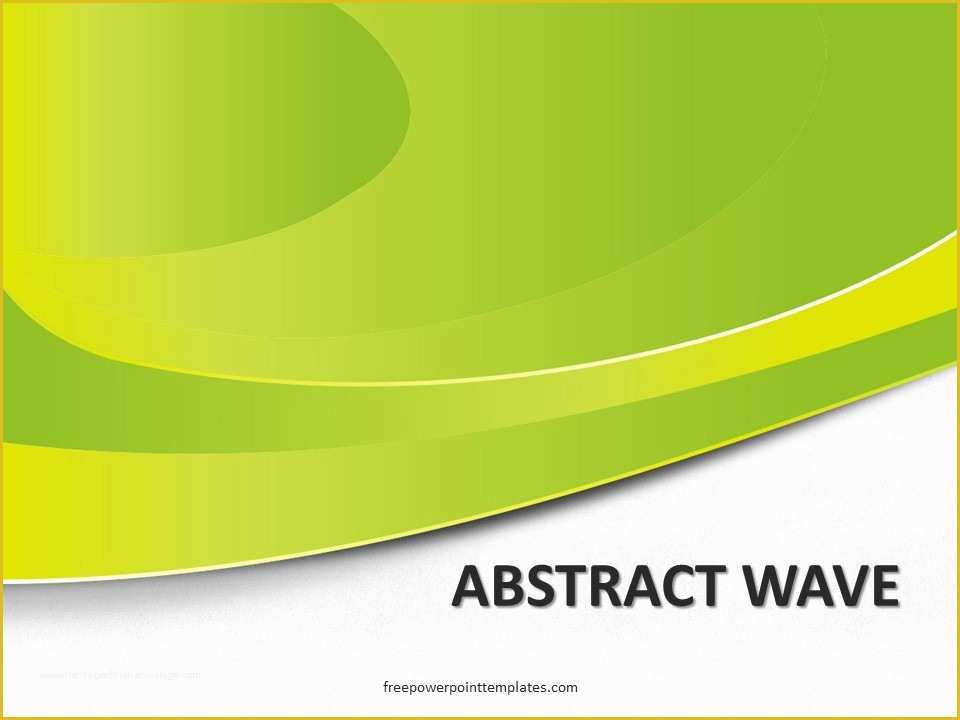 Green Powerpoint Templates Free Download Of Free Abstract Green Wave Powerpoint Template
