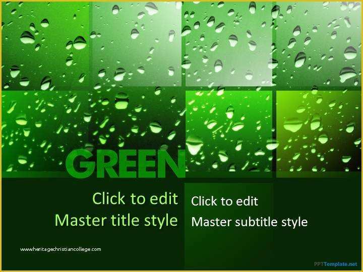 Green Powerpoint Templates Free Download Of Free Going Green Ppt Template