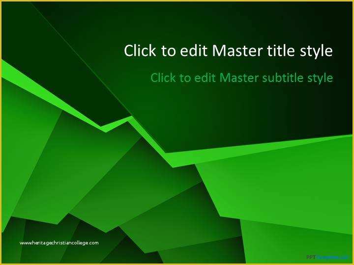Green Powerpoint Templates Free Download Of Free Green Spiral Ppt Template