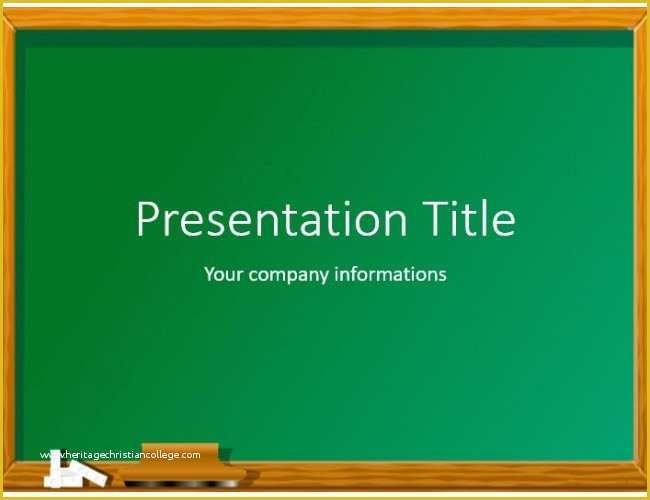 Green Powerpoint Templates Free Download Of Green Chalkboard Powerpoint Template Free Green