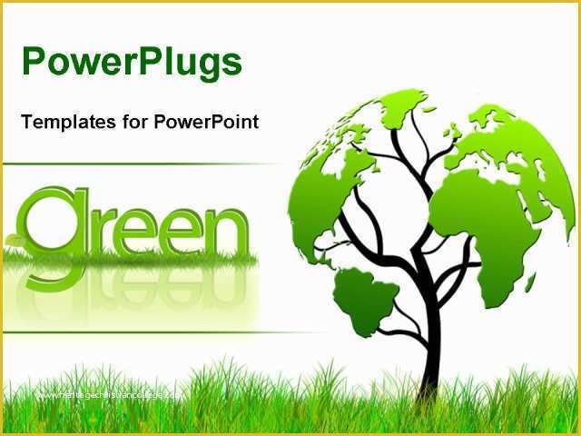 Green Powerpoint Templates Free Download Of Green Environment Powerpoint Template Environment Template