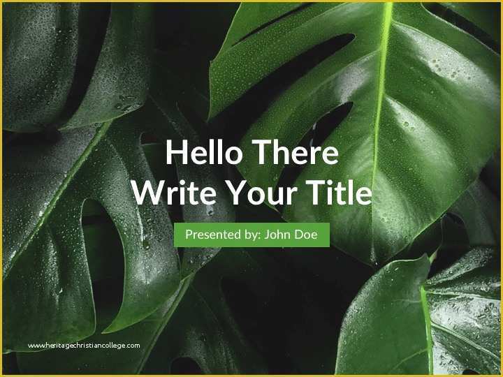 Green Powerpoint Templates Free Download Of Green Free Powerpoint Keynote and Google Slides Template