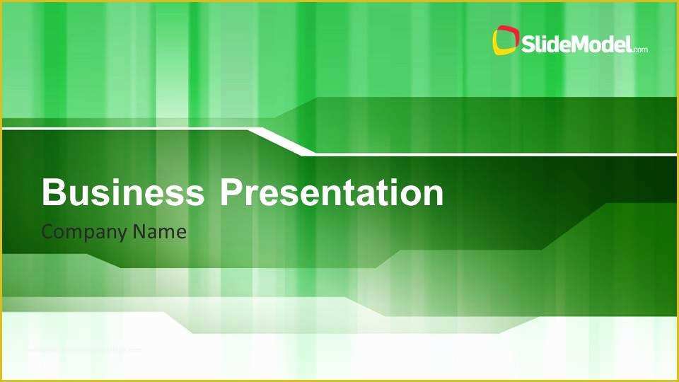 Green Powerpoint Templates Free Download Of Green Stripes Business Powerpoint Template Slidemodel