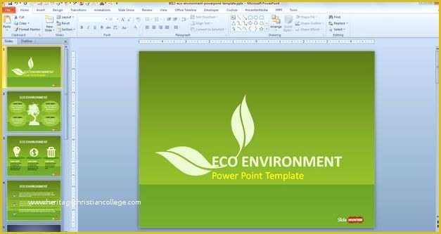 Green Powerpoint Templates Free Download Of Green Sustainability Powerpoint Template Has Four Unique