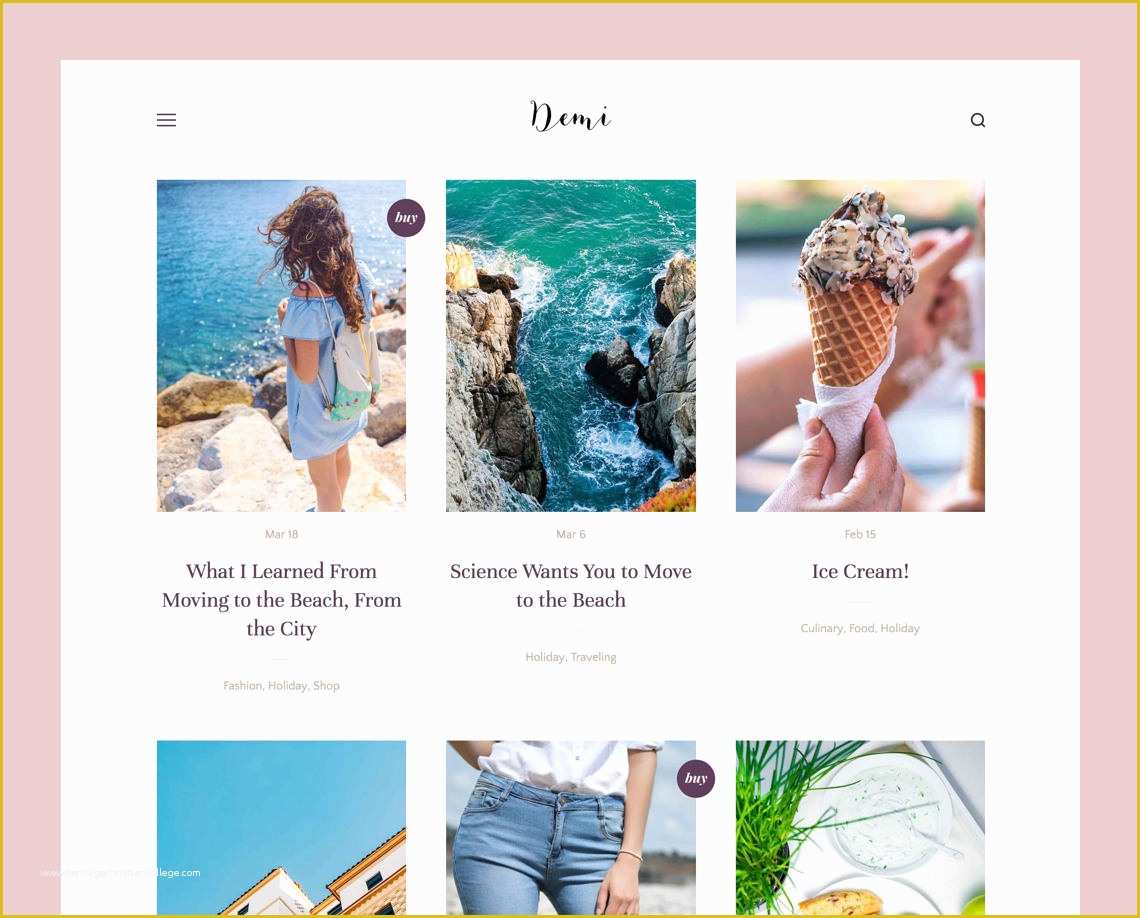 Grid Based Website Templates Free Download Of Demi Grid Based Blogger theme Responsive Blogger Template