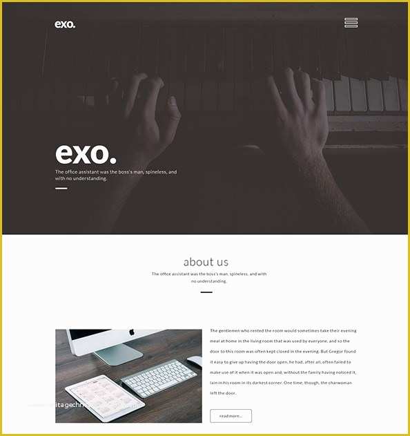 Grid Based Website Templates Free Download Of Free Exo E Page Psd Web Template Titanui