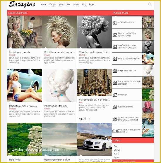 Grid Based Website Templates Free Download Of sorazine Blogger Template Abtemplates
